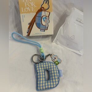 Pop Mart Pin For Love keychain letter ‘D’